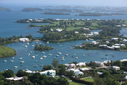 View of Bermuda from the air